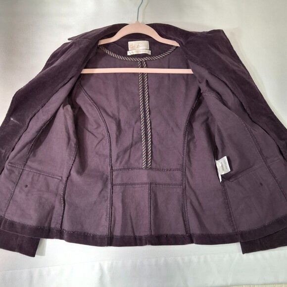 Vintage Costa Blanca Purple Cotton Corduroy Utility Blazer Jacket Sz M  Casual - Picture 11 of 15